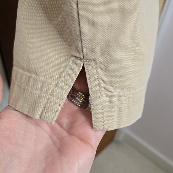 TALBOTS Petites Womens Size 12 Khaki Capris - Picture 6 of 6